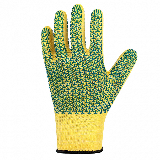 Тонкие, но плотные перчатки 13-го класса защищают руки и хорошо вентилируются. Хлопок в составе пряжи создает комфорт, а полиэфир увеличивает механическую прочность