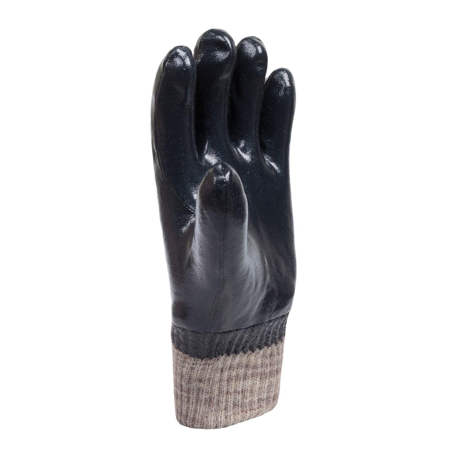 Сочетание тактильности, герметичности и теплоизоляции позволяет выполнять точные работы в условиях низких температур и загрязнителей. Ноу-хау состав на основе термостабилизированного бутадиен-нитрильного латекса позволяет покрытию сохранять эластичность и целостность при температуре до минус 45 градусов. Полушерстяная вязаная подкладка сохраняет тепло в умеренно холодных условиях работы. Покрытие обладает стойкостью к нефтепродуктам.