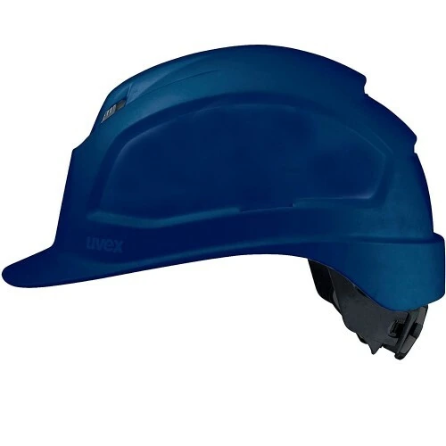 Каска UVEX Феос IES (9772540) синяя с храповиком - это комфортная каска изготовлена из полиэтилена. Каска имеет текстильное оголовье с шестью точками крепления. Предназначена для защиты головы от механических воздействий. Благодаря используемым материалам может быть использована при работе с брызгами расплавленного металла