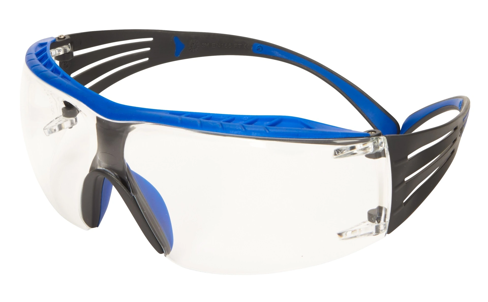 Очки 3M SecureFit 400 (SF401XSGAF-BLU-EU) с поликарбонатными линзами и саморегулирующимися дужками, со встроенной боковой защитой. В дужках используется технология равномерного распределения давления от компании 3M, способствующая распределению давления на уши с целью повышения удобства использования работниками. Регулируемые носовые фиксирующие накладки и мягкие вставки для дужек обеспечивают повышенный комфорт и улучшенную фиксацию.