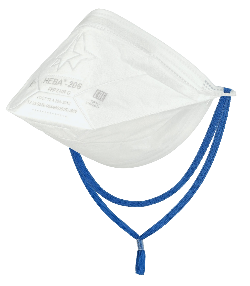 Респиратор НЕВА®-206 класса защиты FFP 2 NR D без клапана