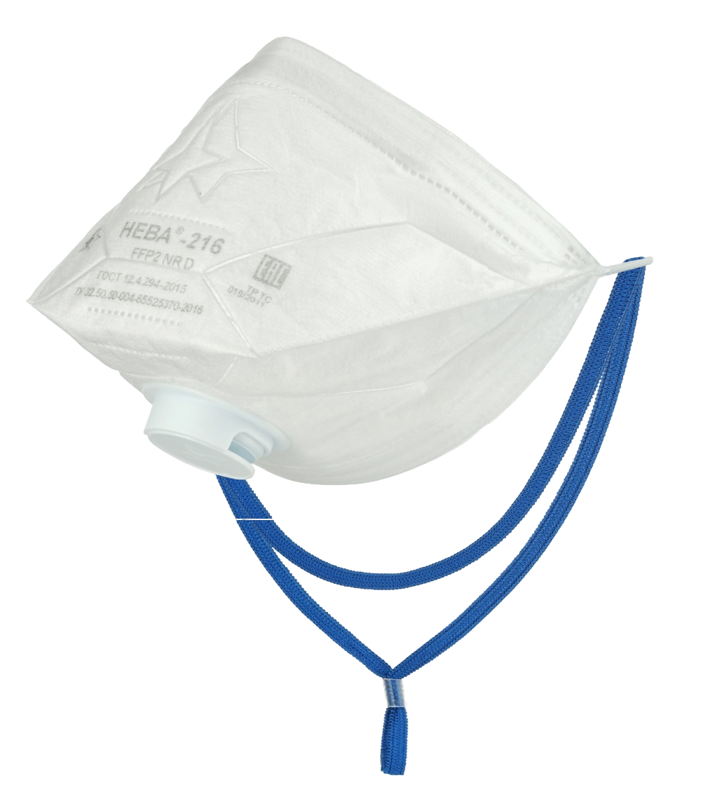 Респиратор НЕВА®-216 класса защиты FFP 2 NR D с клапаном