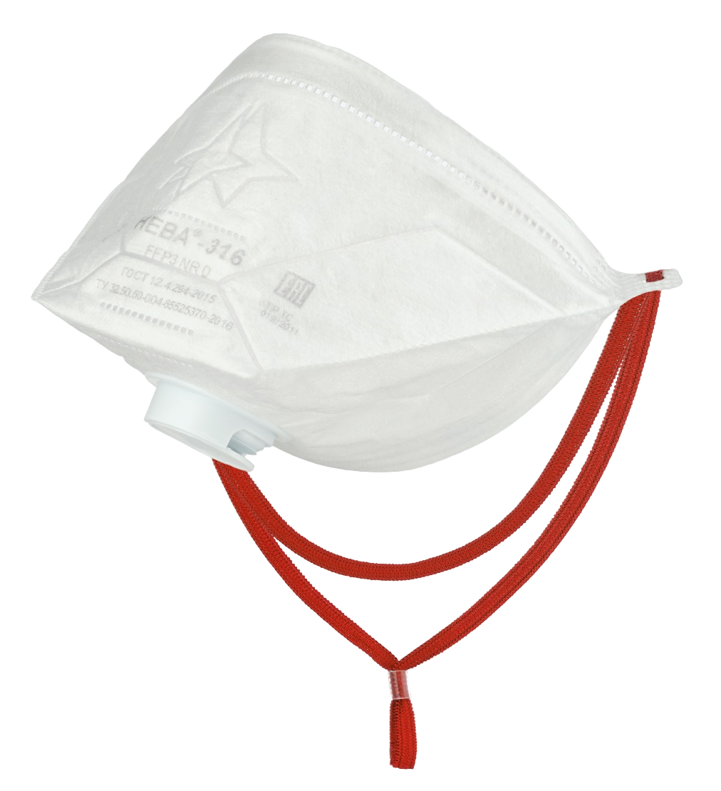 Респиратор НЕВА®-316 класса защиты FFP 3 NR D с клапаном