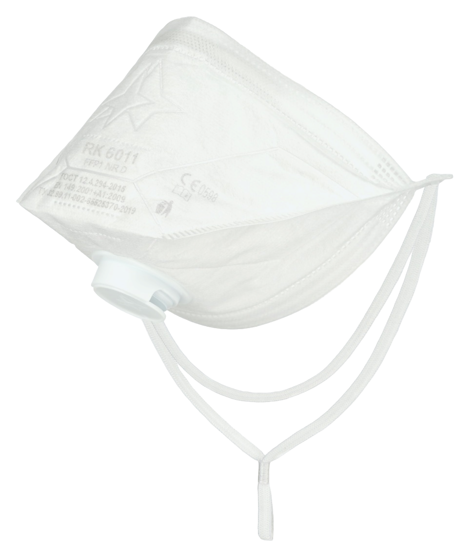 Респиратор RK 6011 класса защиты FFP 1 NR D с клапаном