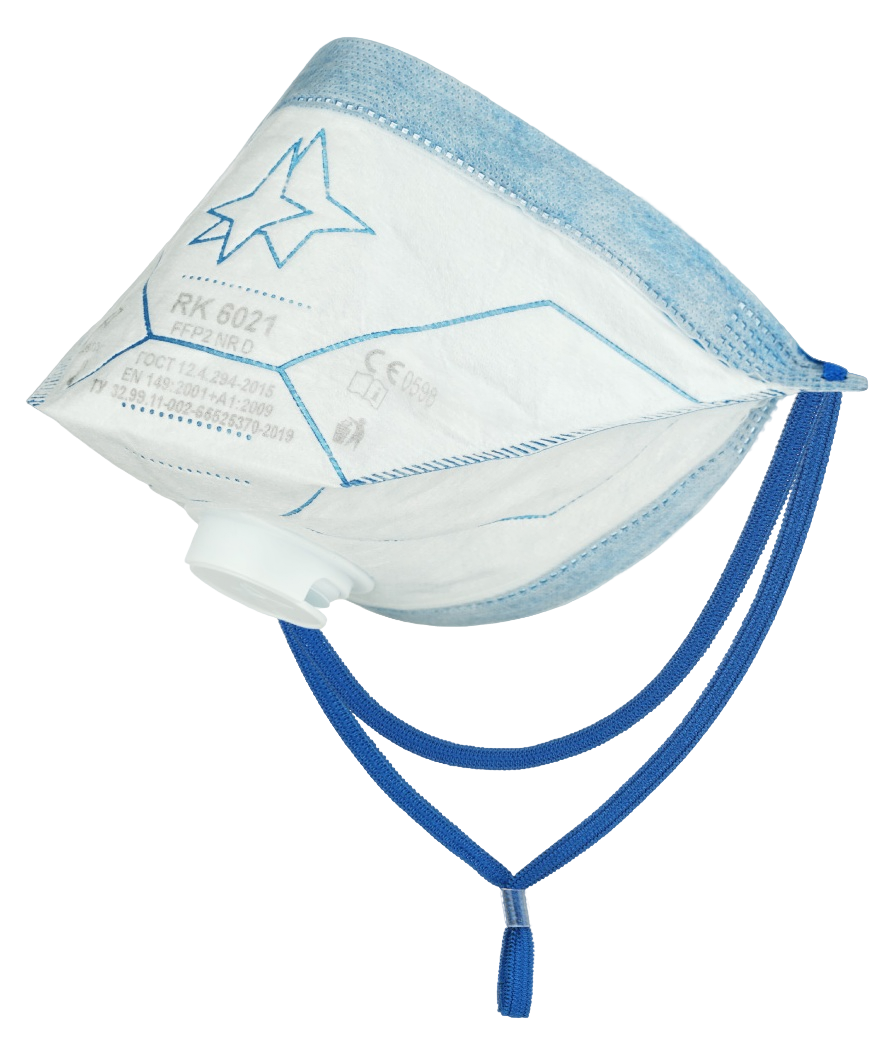 Респиратор RK 6021 класса защиты FFP 2 NR D с клапаном
