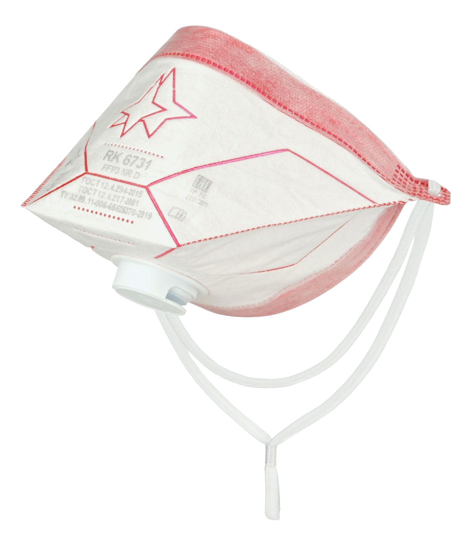 Респиратор RK 6731 класса защиты FFP 3 NR D с клапаном