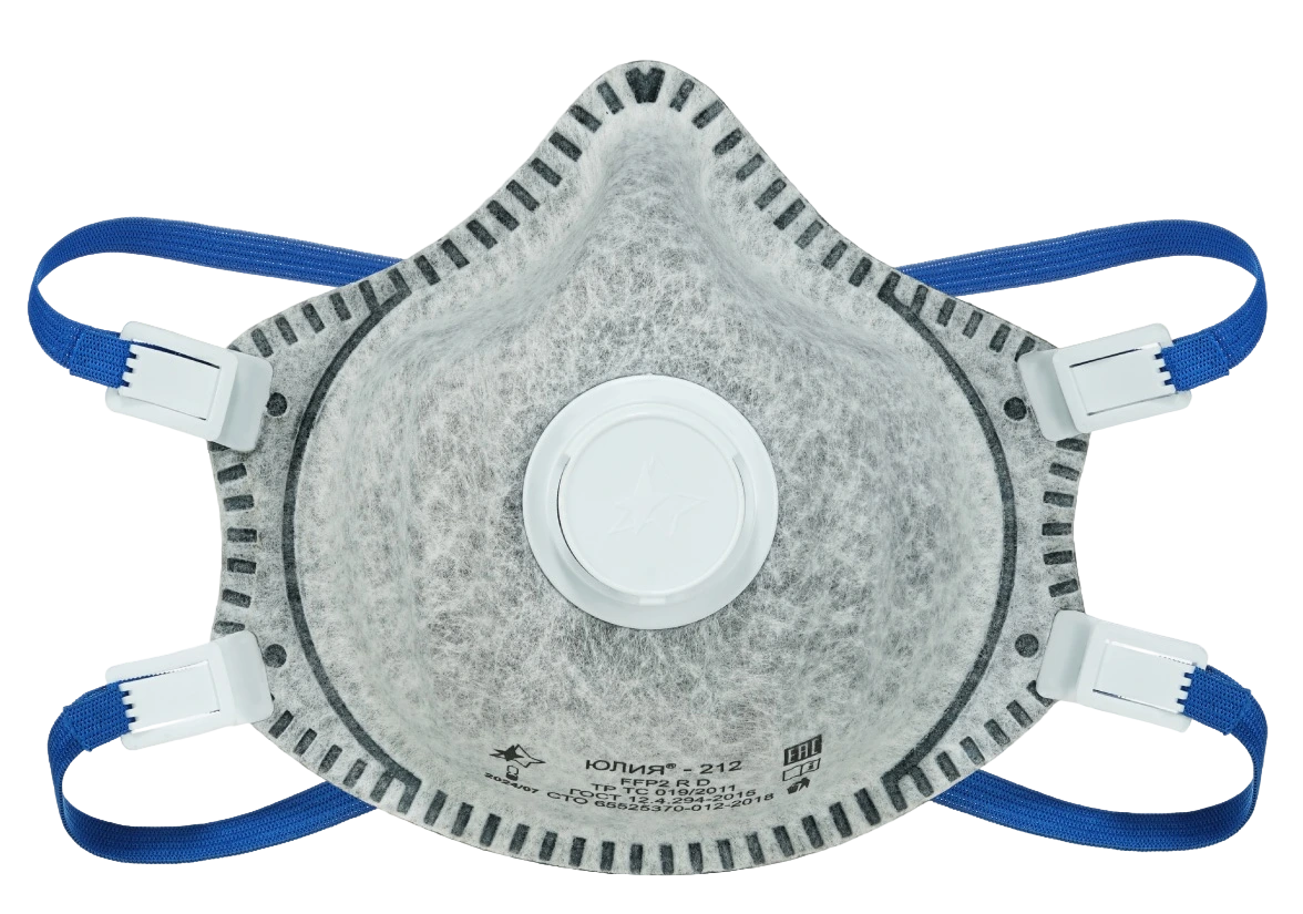 Респиратор ЮЛИЯ®-212 класса защиты FFP 2 R D с клапаном