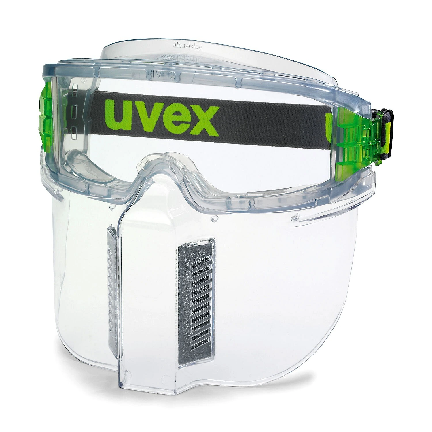 Защитный лицевой щиток UVEX Ultravision 9301.317 подходит для всех закрытых очков Ultravision 9301.ххх