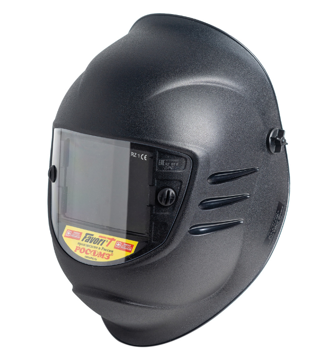 Защитный лицевой щиток РОСОМЗ® для электросварщиков с креплением на каске, модели: КН PREMIER FavoriT